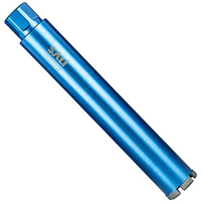 SALI ウェットダイヤモンドコアドリルビット 2-1/2"/65mm 直径コアドリルビット、15"/380mm 掘削深さコンクリートコアドリルビット、1-1/4-7" スレッドコアビット ターボレーザー溶接セグメント 鉄筋、レンガ、ブロック、石材、石材付き硬化コンクリート用